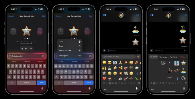 苹果增加 AI 图像创建功能：如何在 iPhone 上使用 Genmoji