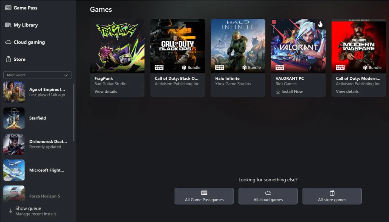 ​Xbox 推出 AI 搜索功能，输入简单关键词就能找到游戏