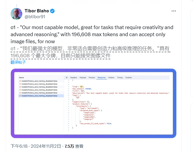 ​OpenAI完整版o1模型曝光：能力超强 可处理20万个token