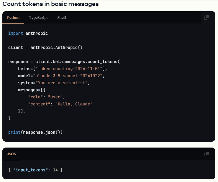 ​Anthropic发布新型token计数API，支持多种Claude模型